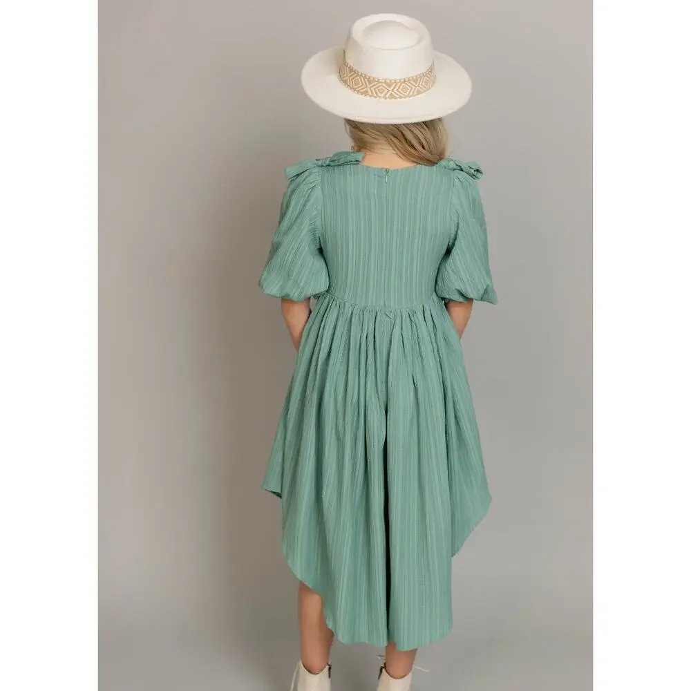 Joyfolie Mia Joy Maylie Dress in Aqua Girl’s Size 5